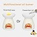 Ivenf Ceramic Tea Light Holder, Aromatherapy Essential Oil Burner, Great Decoration for Living Room, Balcony, Patio, Porch and Garden, Vase Shape
