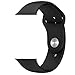 FanTEK Soft Silicone Sport Replacement Strap for Apple Wrist Watch, 42mm S/M - Black