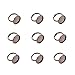 Pandahall 10pcs Antique Bronze Brass Adjustable Finger Ring Findings, Pad Ring Bases Perfect for Cabochons