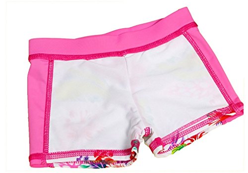 Baby Toddler Girls' Two Piece Swimsuits Set Kid Swimwear Bathing Suit Rash Guard Sets UPF 50+ (Pink, 1-2T(Height:33.5"-37.5"/85-95cm)/S)