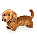 Standing Large Dachshund Dog Caramel Brown Children's Plush Stuffed Animal Toy