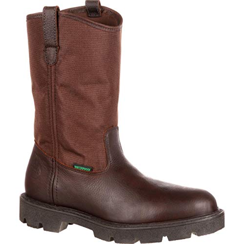 Georgia Men's Homeland Wellington Work Boot-M Pull, Brown, 10 M US - Thumbnail 7