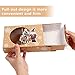 OurWarm 12 Packs Christmas Cookie Boxes with Window, Food Grade Kraft Bakery Boxes with Oilpaper and Ribbons, Cupcake Boxes for Holiday Gift Giving, Christmas Party Favors, Fits 12 Cookies or Cakes