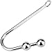 AKStore Steel Stainless Anal Hook Fetish Bondage Hook Sex Toys Steel Anal Plug Rope Hook Bondage with Solid Anal Ball Sex Games Unisex Fetish Toy for Lovers(2 Balls)