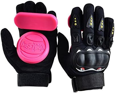 YS Sport Adult Longboard Gloves Downhill Slide Gloves - Slide Gloves with 2 Set Replaceable Slider Puck Set
