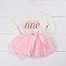 Grace and Lucille 1st Birthday Dress - Pink Polka Dot Long Sleeve Dress with Tutu, Heart (12-24 Months)