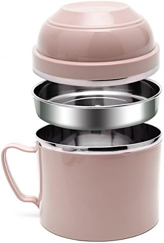 Bento Box Stainless Steel Food Containers, Double-deck Lunch Box For Kids Children School Camping or Adults Office (pink)