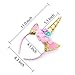 Unicorn Headband for Girls, ZOUTOG Gold/Silver Horn Unicorn Headbands, Party Supplies Headwear Accessory - 6 Pack