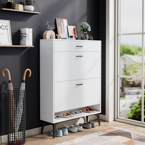 Shoe Cabinet for Entryway,Narrow Shoe Storage Organizer with