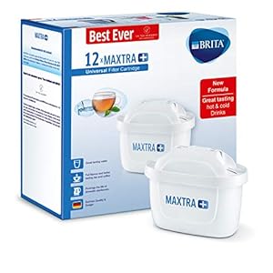 BRITA MAXTRA+ vervangende waterfilterpatronen, compatibel met alle BRITA kannen – verminderen chloor, kalkaanslag en…