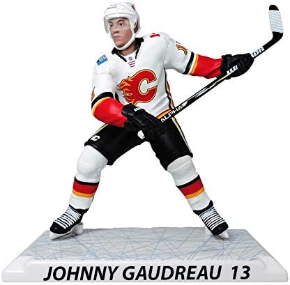 NHL Figures ID306CS Nhl Johnny Gaudreau Player Replica - Calgary Flames, 6", Away Jersey
