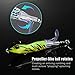 Kraken 3 Whopper-Plopper Topwater Bass Fishing Lures! 3.5in Bait Floating Rotating Tail Frog Poppers Lure for Bass Pike