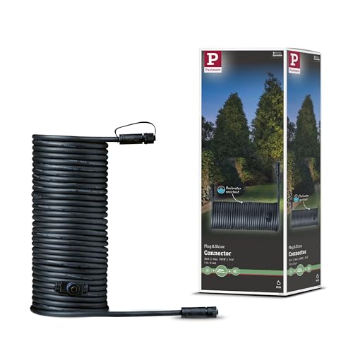 Paulmann 93928 Outdoor Plug & Shine Cable IP68 10m 1 in-2 Out 2x1,5mm² Black Plastic