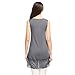 Women Vintage Floral Lace Trim Detail Loose Fitting Long Tunic Tank Top