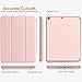 TiMOVO Case for New iPad 9th Generation 2021/8th Gen 2020/7th Gen 2019, with Apple Pencil Holder, Slim Back Protective Case with Auto Wake/Sleep, Smart Case Fit iPad 10.2-inch - Rose Gold