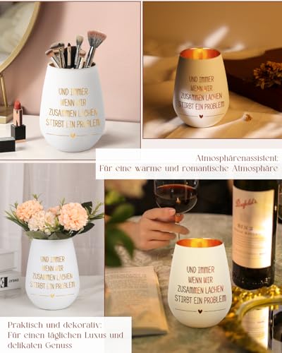 Blumuze Gifts for Girlfriend Women, Glass Tea Light Holder, Best Friend Gifts, Best Friend Birthday Gift, Birthday Gift for Girlfriends, Friendship Gift