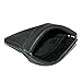 CTM Leather Squeeze Coin Change Pouch, Black