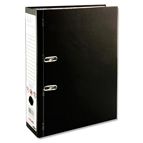 Premier Stationery A2882070 Concept Foolscap Lever Arch File with Enduro Strip - Black (Pack of 15)