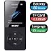 Mp3 Player, RUIZU X02 Ultra Slim Music Player with FM Radio, Voice Recorder, Video Play, Text Reading, 80 Hours Playback and Expandable Up to 128 GB (Black) primary