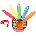 Rypet Pet Food Scoop Set of 5 - Measuring Cups and Spoons Set Plastic for Dog, Cat and Bird Food (Random Color)