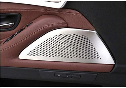 Door Stereo Speaker Cover Trim Aluminum alloy For 5 Series f10 520 525li 528 2011-2017 2pcs