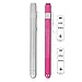 KIMILAR 2 Pieces Nurse Penlight LED Medical Pen Lights with Pupil Gauge for Nurses Students Doctors Stethoscope Healthcare with 4 Pieces Durable AAA Batteries, White Light