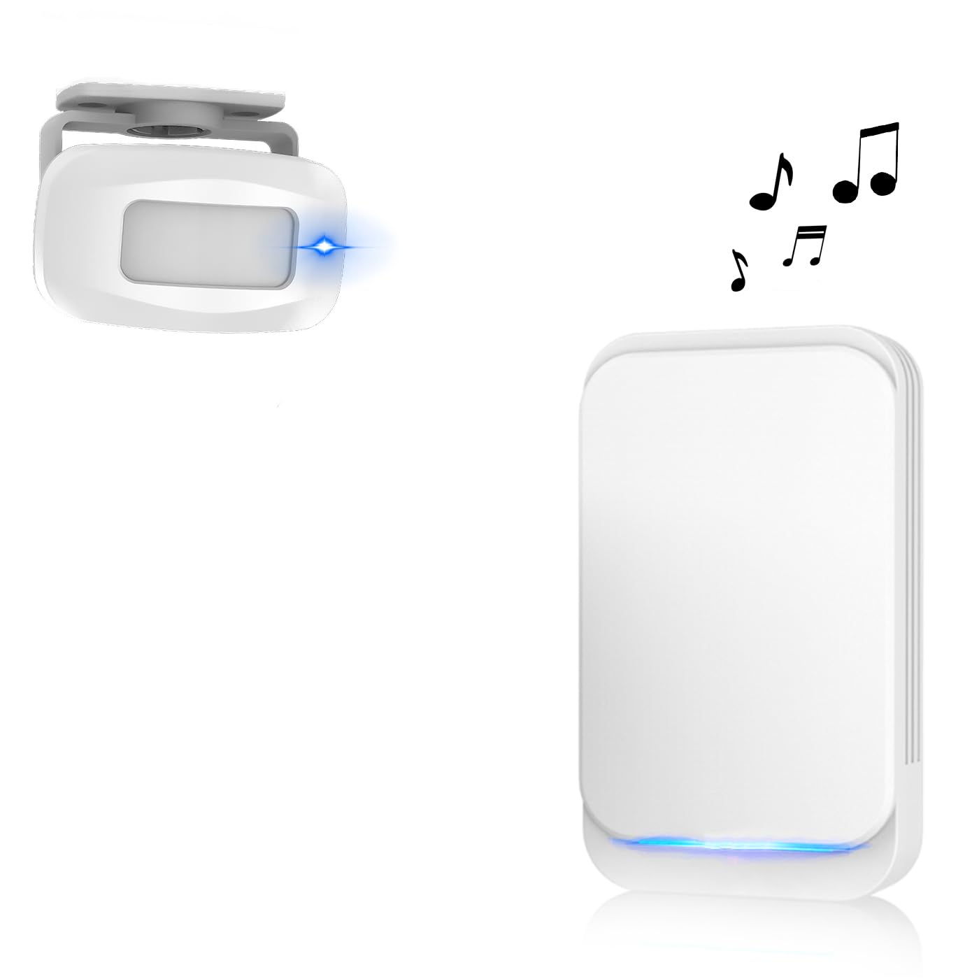 Aktivstar Motion Sensor with Sound Alarm for Door/Entry/Home and Commerces, Wireless Doorbell, Security Alarm, Portable Presence Detector, 36 Melodies