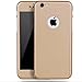 iPhone 6 Plus/6s Plus Full Body Hard Case-Aurora Gold Front and Back Cover with Tempered Glass Screen Protector for iPhone 6 Plus/6s Plus 5.5 Inch