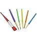 TBC Paint Brush Set,6 Pieces Different Size Assorted Colors Nylon Hair Paint Brushes for Watercolor,Acrylic and Gouache