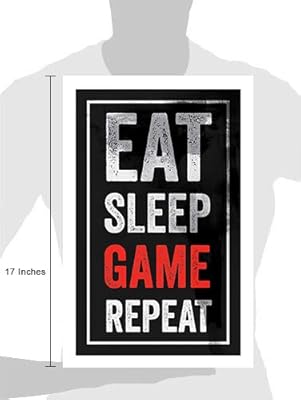 Video Game Posters Set Of 4 11x17 Inches Gaming Artwork Gamer Wall Art Boys Room Kids Print Black Red Amazon Com Au Home