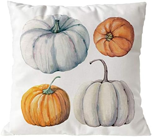 SMILEQ Home Decorative Pillowcases Fall Autumn Room Sofa Car Decorative Throw Pillow Case Cushion Cover 18 X18Inch Halloween Home Decor (F 2)