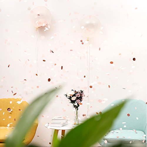image for Whaline 12000 Pieces Paper Confetti Circles Tissue Party Table Confett