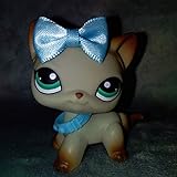 lps Short Hair Cat #391 lps Gray Cat with Blue Eyes with Accessories Drinks Bows Rare Figures Xmas Birthdays Gift
