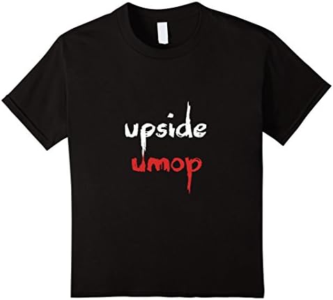 Kids Creepy Upside Down Nerd 2017 Graphic Shirt 6 Black