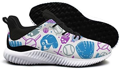 AKDJDS Baseball And Softball Pattern Vector Men Shoes Running Shoe Walking Shoes