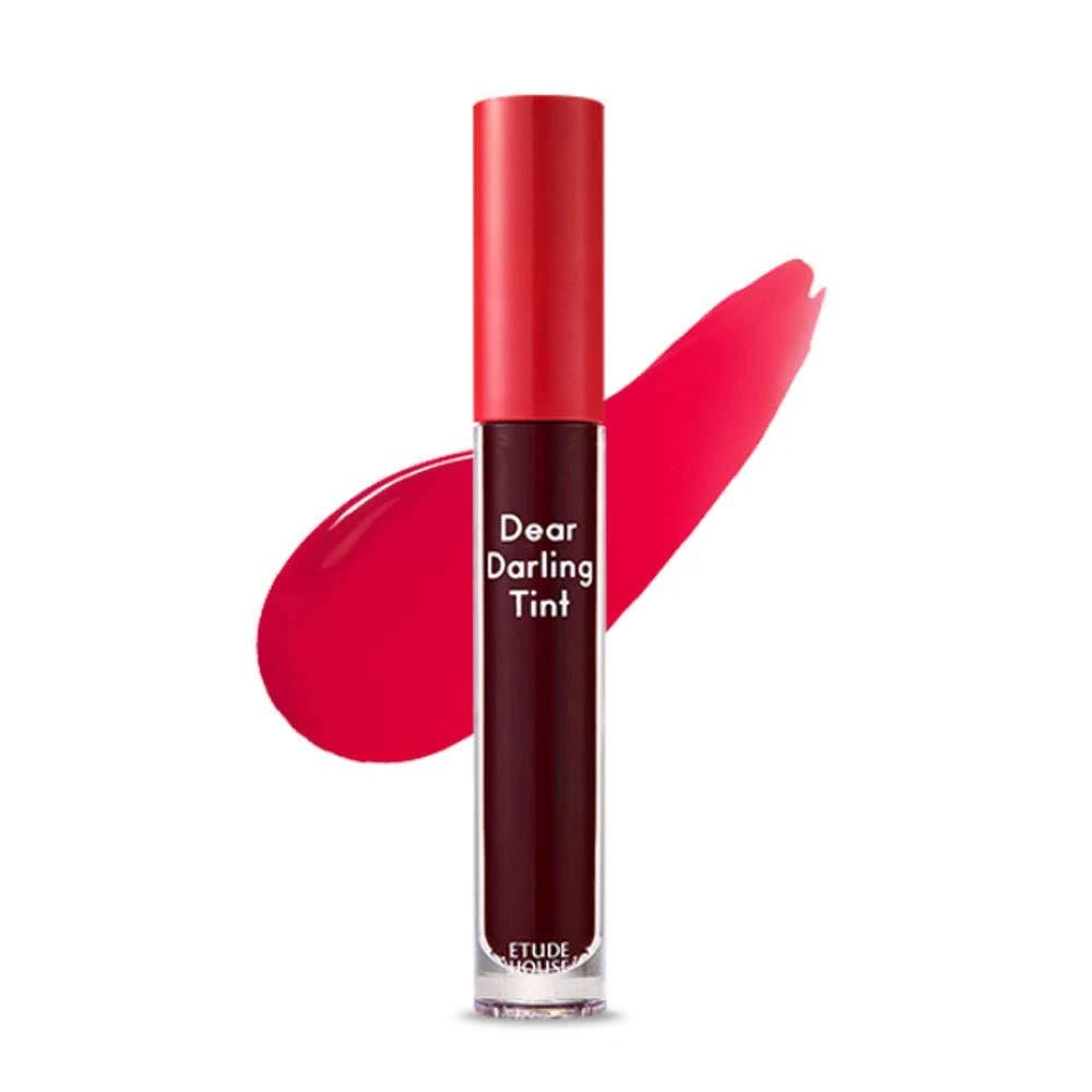 Etude House Dear Darling Water Gel Tint Plum Red #PK002 | Long-lasting Effect up with Fruity, Juicy, Moist, and Vivid coloring