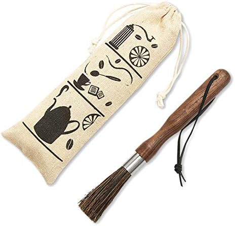 Summerwindy Coffee Grinder Powder Cleaning Brush Coffee Machine Brush Wood Handle Pig Bristle Dusting Espresso Brush For Barista