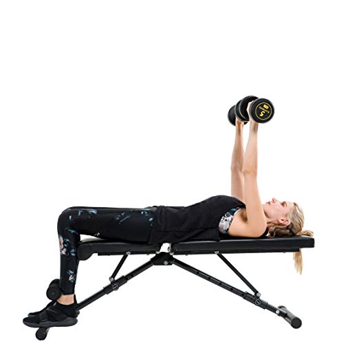 Vanswe Adjustable Weight Bench Foldable Flat/Incline/Decline Utility Exercise Workout Bench Sit Up Home Gym Equipment for Full Body Workout - Thumbnail 7