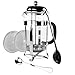 Simple Chef Stainless Steel French Press – Best Coffee Pot Press & Tea Maker w/ Heat Resistant Shatterproof Glass - Great Gift Idea - Set Includes Plunger, Frame, Filters & Spoon