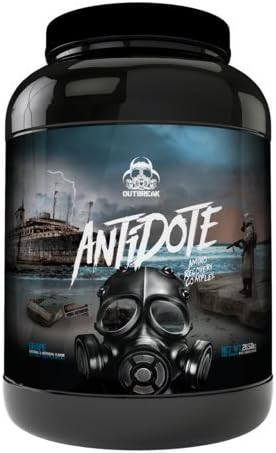 Antidote Amino Recovery Complex – BCAA Branched-Chain Powder Increased Muscular Protein Uptake Rapid Glycogen Muscle Replenishment ActiGin VO2, Lower Inflammation, Grape, 60 Servings