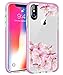 iPhone Xs Max Case, Soft TPU Case for iPhone Xs Max 6.5 Inch, Slim Flexible Cover for Women Sakura Cherry Design Case for iPhone Xs Max 6.5 inch 2018