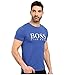 BOSS Orange Men's Tommi 3 Printed T-Shirt Blue T-Shirt MD