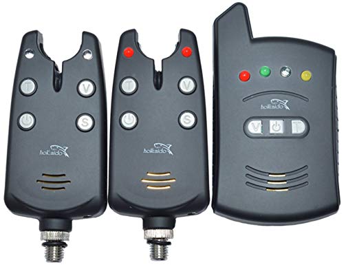 Neco Angelbissanzeiger Set 2 + 1 kabelloser Karpfen-Digitaler Bissanzeiger mit 2 Emittern und 1 Empfänger wasserdicht…