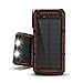 Solar Charger 13500mAh,WBPINE Waterproof Power Bank Dual USB with 2 LED Flashlight...