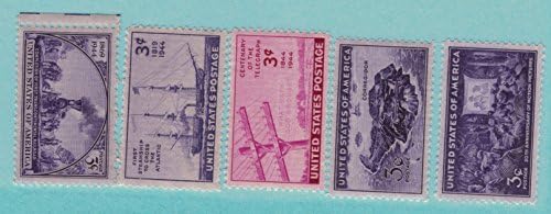 United States (U.S.) Scott #922 To 926 - Commemorative Issue Complete Set From the Year 1944 Issue - Collectible Postage Stamps