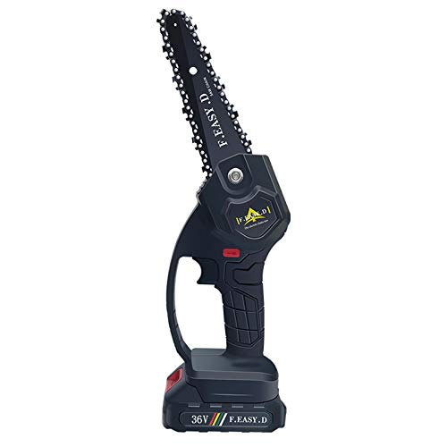 Mtianxy 24V / 36V 5 Zoll Mini Elektrische Kettensäge Mini Elektrische Handkettensäge mit 2 Batterien, 1 Aufladen