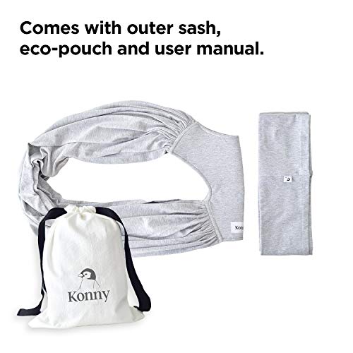 Konny Baby Carrier Original Elastech Carrier Wrap, Easy to Wear and
