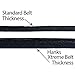 Hanks Extreme - Leather Gun Belt For CCW - Concealed Carry - 17oz. Premium Leather Belt - Made in USA - 100-Year Warranty