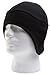 Schampa Fleece Drop Flap Beanie (Black, One Size)