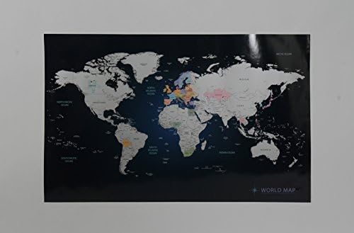 Scratch-off World Map Scratch-off World Map (indigo)